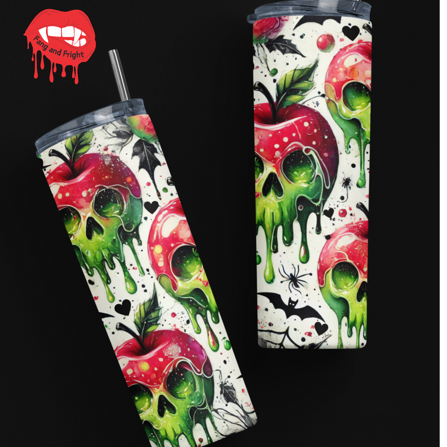 Poison Apple Skull Stainless Steel Tumbler