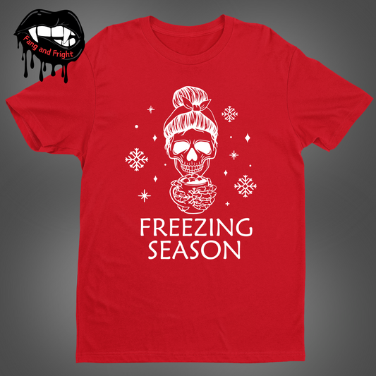 Freezing Season Skeleton Tee Shirt