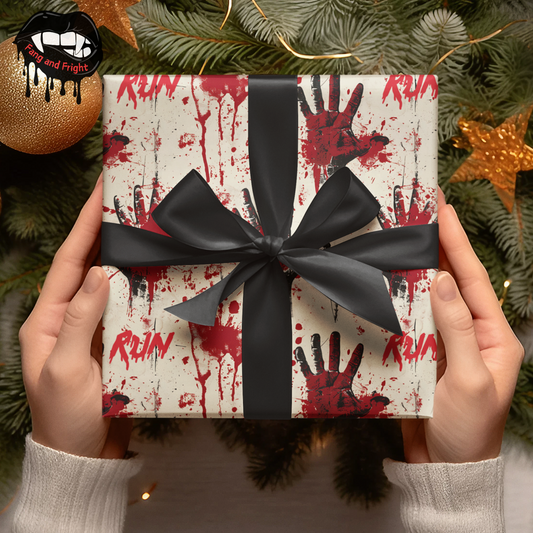 Bloody Hands Run Wrapping paper sheets